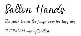 Ballon Hands.otf字體轉換器圖片