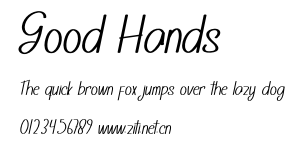 Good Hands.otf字體轉換器圖片