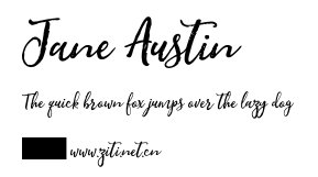 Jane Austin.ttf字體轉換器圖片