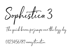 Sophistica 3.otf字體轉換器圖片