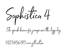 Sophistica 4.otf字體轉換器圖片