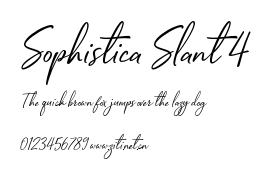 Sophistica Slant 4.otf字體轉換器圖片