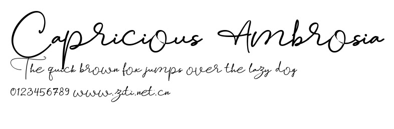 Capricious Ambrosia.ttf