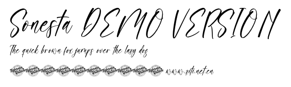 Sonesta DEMO VERSION.otf字體轉換器圖片