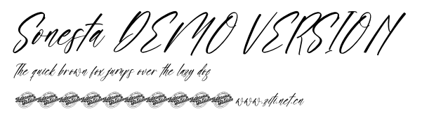 Sonesta DEMO VERSION.otf字體轉換器圖片