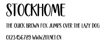 Stockhome.otf字體轉換器圖片