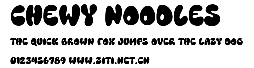 Chewy Noodles.otf字體轉換器圖片