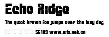 Echo Ridge.ttf字體轉換器圖片
