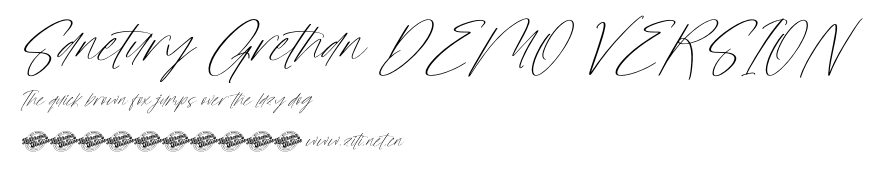 Sanetury Grethan DEMO VERSION.otf字體轉換器圖片