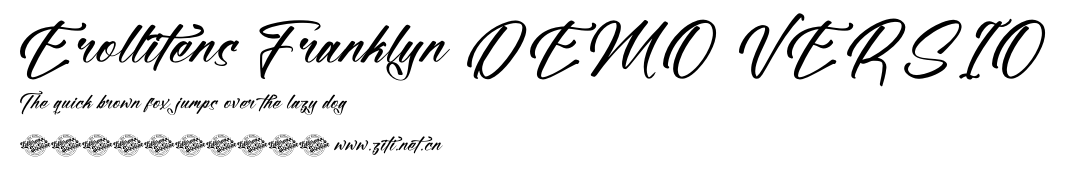 Erollitens Franklyn DEMO VERSIO.ttf字體轉換器圖片