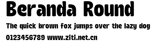 Beranda Round.ttf字體轉換器圖片