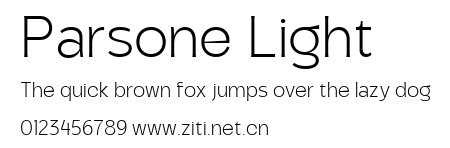 Parsone Light.ttf字體轉換器圖片