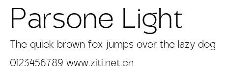 Parsone Light.otf字體轉換器圖片
