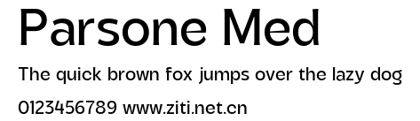 Parsone Med.otf字體轉換器圖片