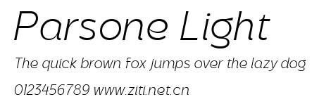 Parsone Light.ttf字體轉換器圖片