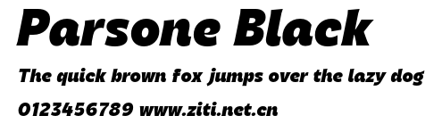 Parsone Black.otf字體轉換器圖片