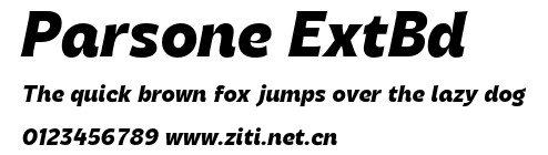 Parsone ExtBd.otf字體轉換器圖片