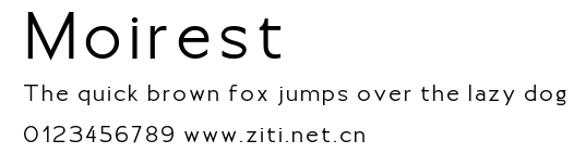 Moirest.ttf字體轉換器圖片