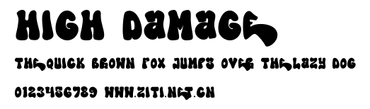 High Damage.otf字體轉換器圖片