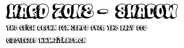 Hard Zone - Shadow.ttf字體轉換器圖片