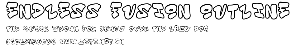 Endless Fusion Outline.ttf字體轉換器圖片
