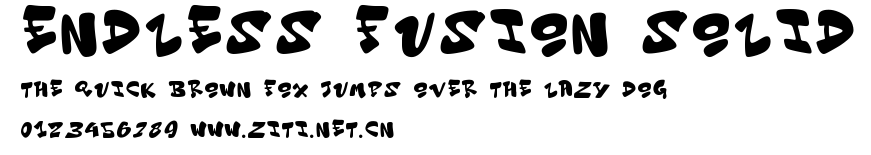 Endless Fusion Solid.ttf字體轉換器圖片