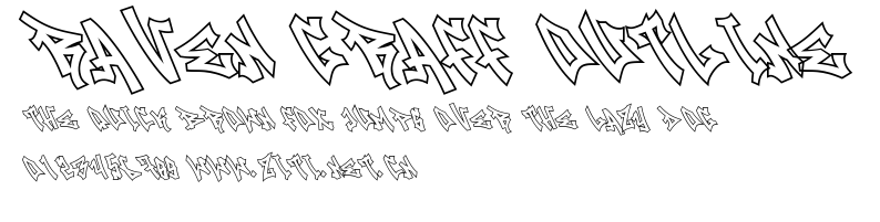 Raven Graff Outline.ttf字體轉換器圖片