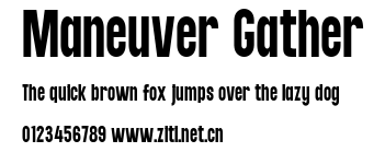 Maneuver Gather.ttf字體轉換器圖片