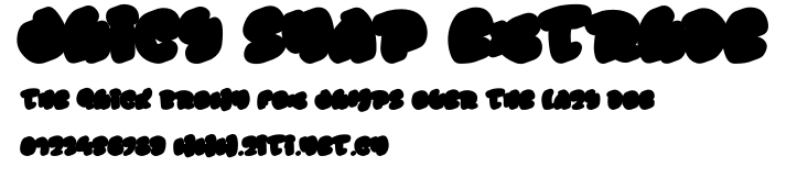 Juicy Snap Extrude.otf字體轉換器圖片