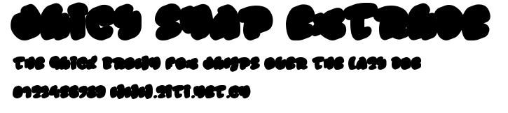 Juicy Snap Extrude.ttf字體轉換器圖片