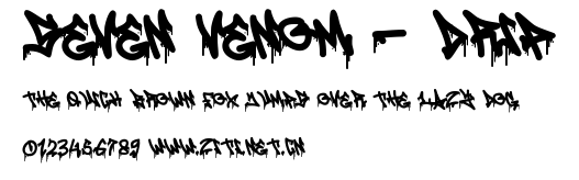Seven Venom - Drip.ttf字體轉換器圖片