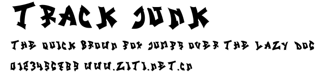Track Junk.ttf字體轉換器圖片
