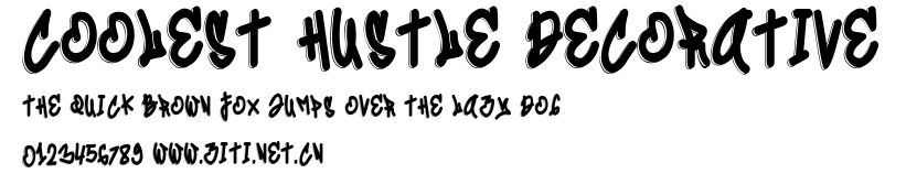 Coolest Hustle Decorative.ttf字體轉換器圖片