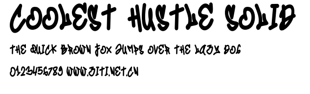 Coolest Hustle Solid.otf字體轉換器圖片