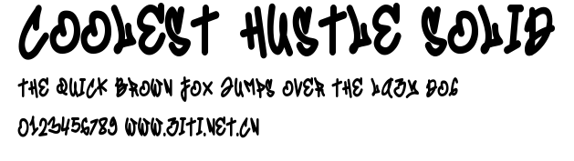 Coolest Hustle Solid.ttf字體轉換器圖片