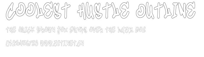 Coolest Hustle Outline.otf字體轉換器圖片