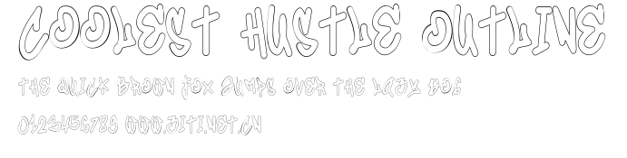 Coolest Hustle Outline.ttf字體轉換器圖片