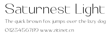 Saturnest Light.otf字體轉換器圖片