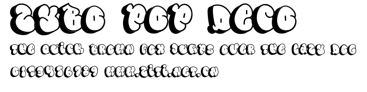 Zybo Pop Deco.ttf字體轉換器圖片