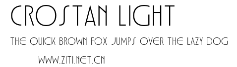 Crostan Light.otf