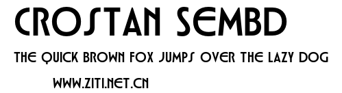 Crostan SemBd.otf字體轉換器圖片