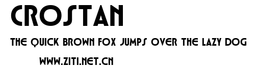 Crostan.ttf字體轉換器圖片