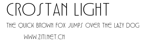 Crostan Light.ttf字體轉換器圖片