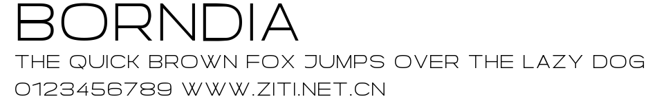 Borndia.ttf字體轉換器圖片