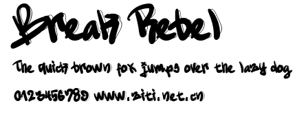 Break Rebel.ttf字體轉換器圖片