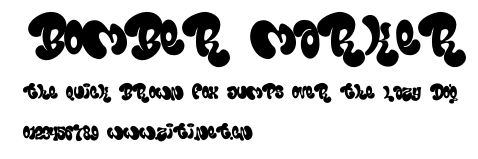 Bomber Marker.ttf字體轉換器圖片