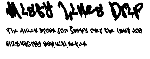 Misty Lines Drip.ttf字體轉換器圖片