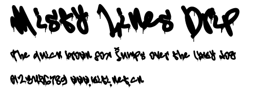 Misty Lines Drip.otf字體轉換器圖片