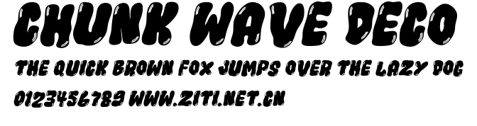 Chunk Wave Deco.ttf字體轉換器圖片