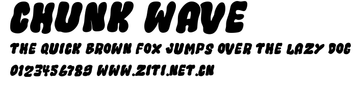 Chunk Wave.ttf字體轉換器圖片